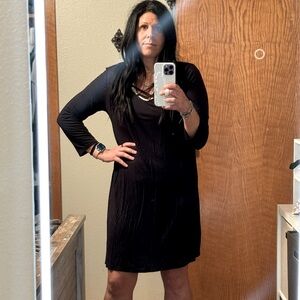 Maurices 3/4 sleeve black dress.